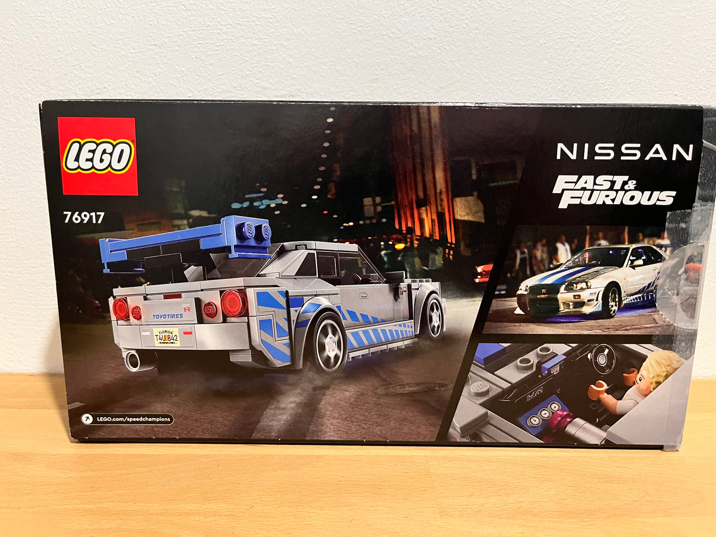 Set LEGO® Speed Champions 76917 – 2 Fast 2 Furious Nissan Skyline GT-R (R34) ( Lego d'occasion vendu avec boîte et notice.)