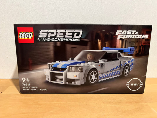 Set LEGO® Speed Champions 76917 – 2 Fast 2 Furious Nissan Skyline GT-R (R34) ( Lego d'occasion vendu avec boîte et notice.)