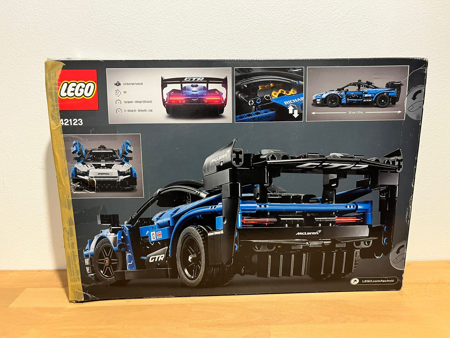Set LEGO® Technic #42123 McLaren Senna GTR ( Lego d'occasion vendu avec boîte et notice.)